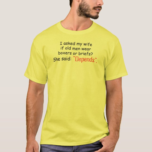 T-shirt Le Vieux Homme dépend de la chemise (Devant)
