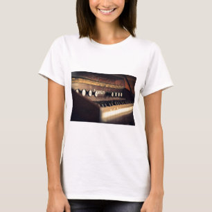 T-shirt Le vieux piano antique de clavier verrouille