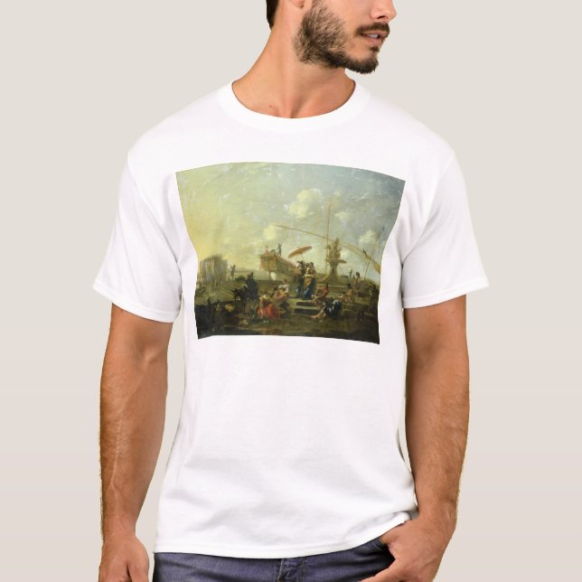 T-shirt Le vieux port de Gênes (Devant)