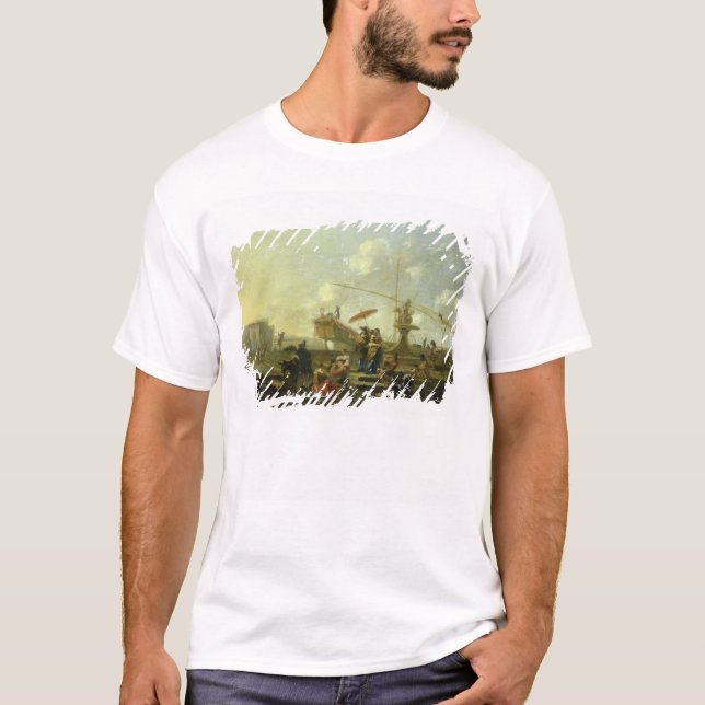 T-shirt Le vieux port de Gênes (Devant)