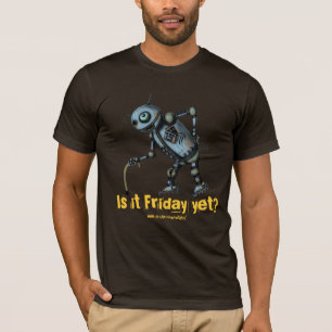 T-shirt Le vieux robot frais drôle veut la conception de