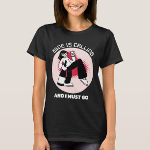 T-shirt Le vin appelle et je dois y aller Humour buveur