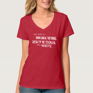 T-SHIRT LE VIN, DÉLIVRANCE ET ÉCRIVENT