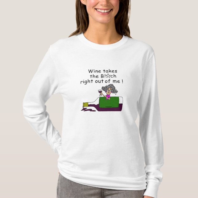 T-shirt Le vin m'adoucit (Devant)