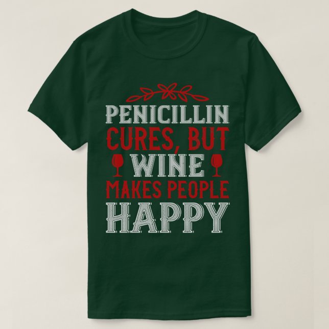 T-shirt Le Vin Rend Heureux (Design devant)