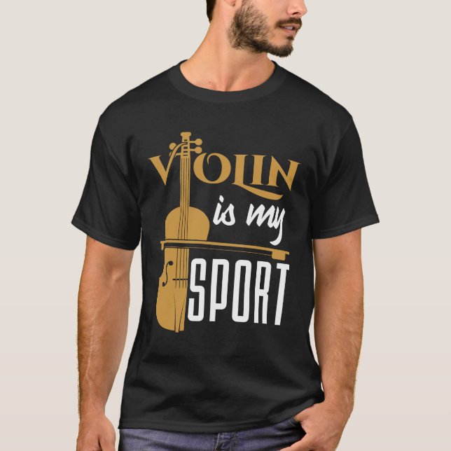 T-shirt Le violon est mon sport (Devant)