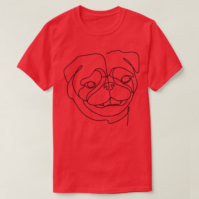 T-shirt Le visage de Bulldog (Design devant)