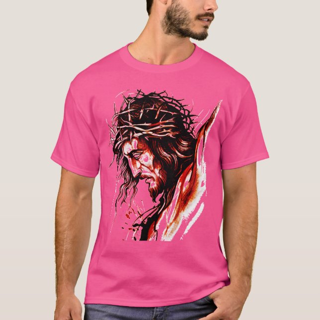 T-shirt Le Visage De Jésus (Devant)