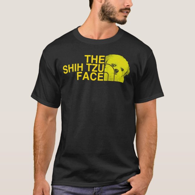T-shirt Le visage de Shih Tzu (Devant)