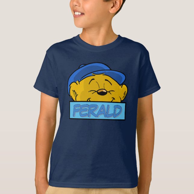 T-shirt Le visage et le nom de Ferald (Devant)