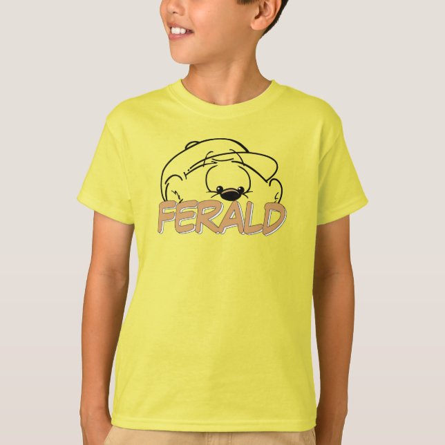 T-shirt Le visage et le nom de Ferald (Devant)