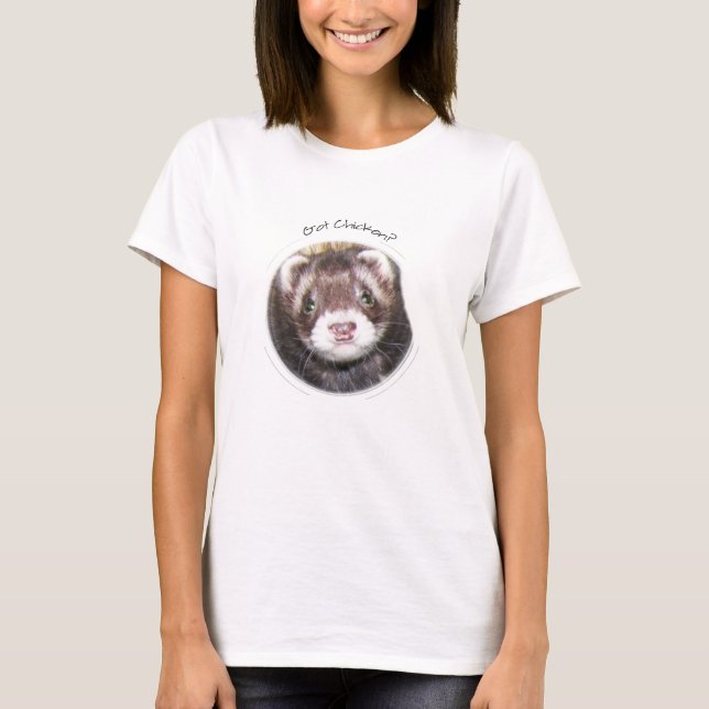 T-shirt Le Visage Ferret A Du Poulet ? (Devant)