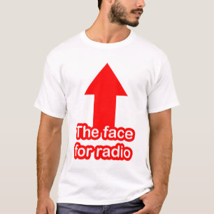 T-shirt Le visage pour la radio