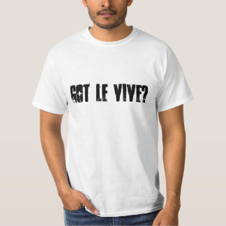 T-shirt Le Vive obtenu ?