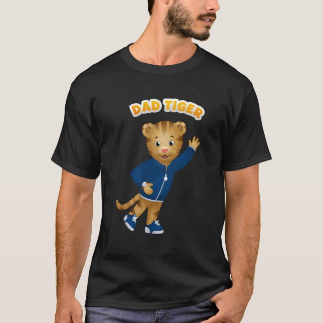 T-shirt Le Voisin De Daniel Tiger Papa Tiger (Devant)