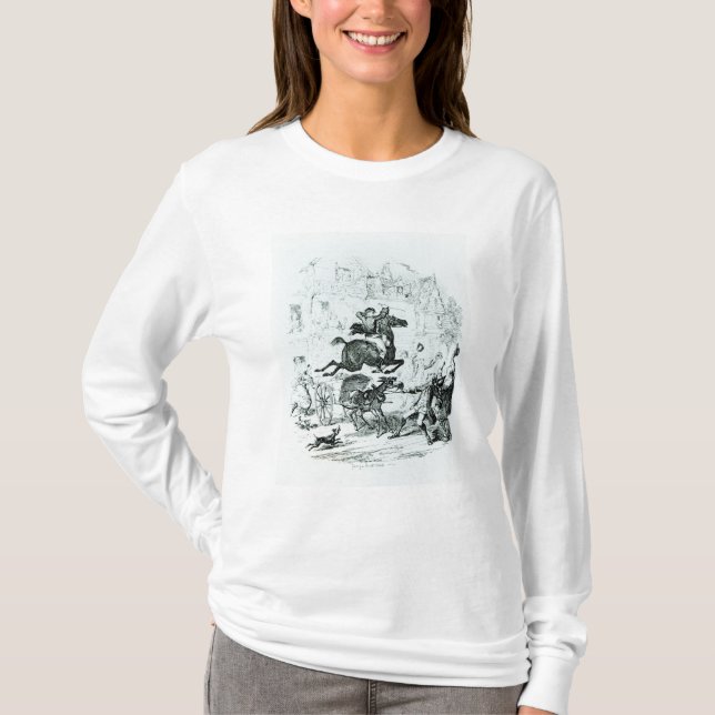 T-shirt Le vol de Turpin par Edmonton (Devant)