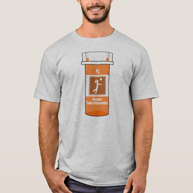 T-shirt Le volley-ball est ma drogue (Devant)