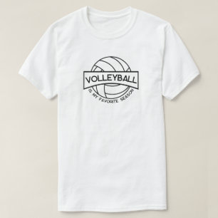 T-shirt Le volleyball est ma saison préférée