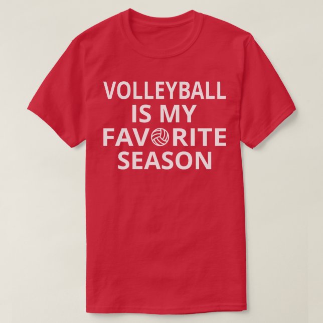 T-shirt Le volleyball est ma saison préférée II (Design devant)