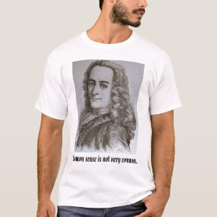T-shirt le voltaire, bon sens n'est pas très commun