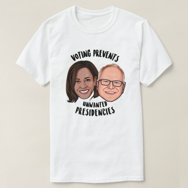 T-shirt Le Vote Empêche Les Présidences Indésirées (Design devant)