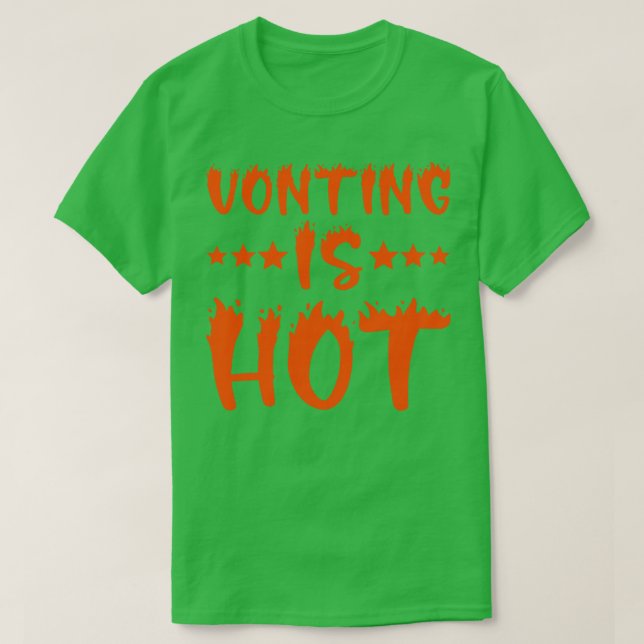 T-shirt Le vote est chaud 2 (Design devant)