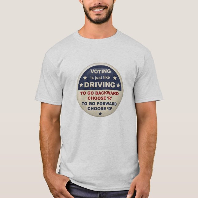 T-shirt Le vote est comme l'entraînement (Devant)