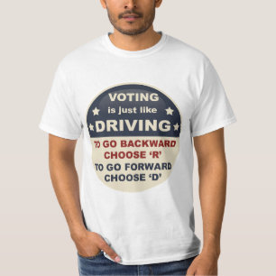 T-shirt Le vote est juste comme l'entraînement