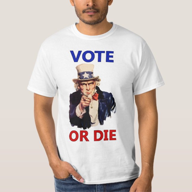 T-shirt Le vote ou meurent (Devant)