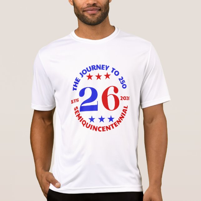 T-SHIRT LE VOYAGE À 250 : SEMIQUINCENTENNIAL (Devant)