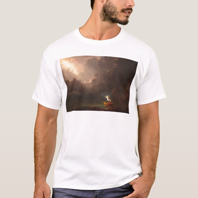 T-shirt Le Voyage de la vie d'Age Thomas Cole 1842 (Devant)