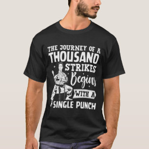 T-shirt Le Voyage D'Un Mille Grèves Commence Par Un Si