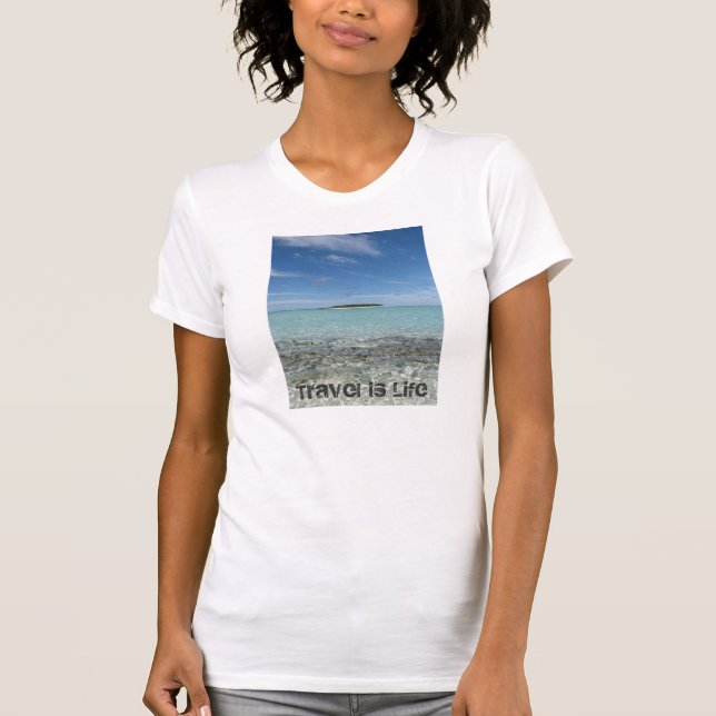 T-shirt Le voyage est la vie (Devant)