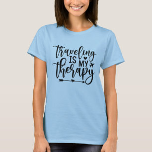 T-shirt Le voyage est ma thérapie 