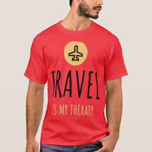 T-shirt Le voyage est ma thérapie