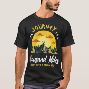 T-shirt Le Voyage Mille Miles Randonnée