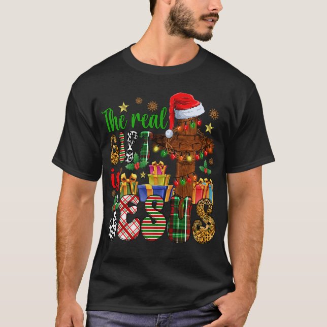 T-shirt Le vrai cadeau est Jésus Noël
