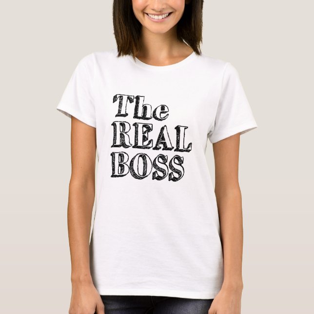 T-shirt Le vrai patron (Devant)