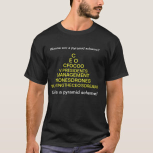 T-shirt Le vrai plan de pyramide