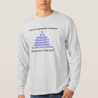 T-shirt Le vrai plan de pyramide