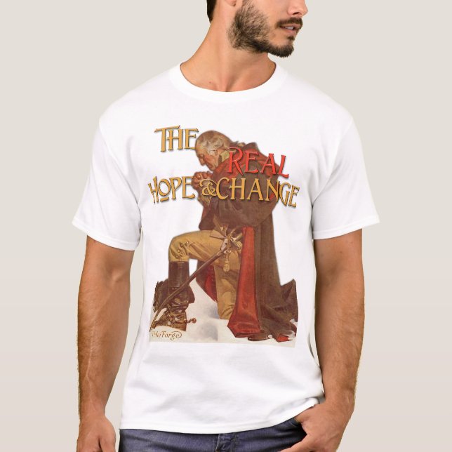 T-shirt Le vrais espoir et changement (Devant)