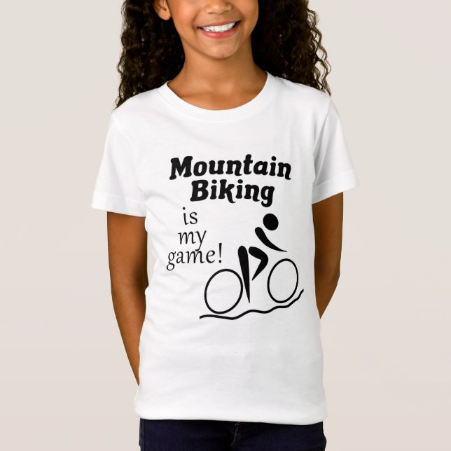 T-Shirt Le VTT est mon jeu ! Pour les filles (Devant)