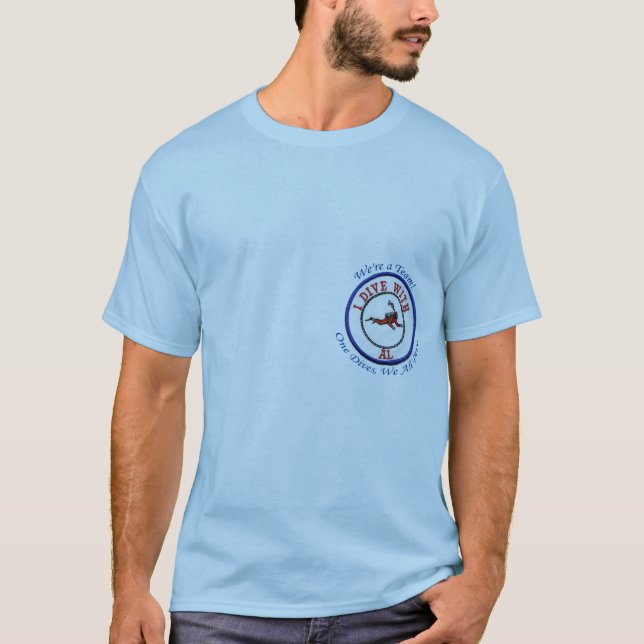 T-shirt le *We sont une équipe, je plongent avec de l'Al, (Devant)