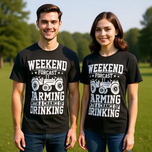 T-SHIRT LE WEEK-END FORCAST FARMINING AVEC UNE CHANCE DE B