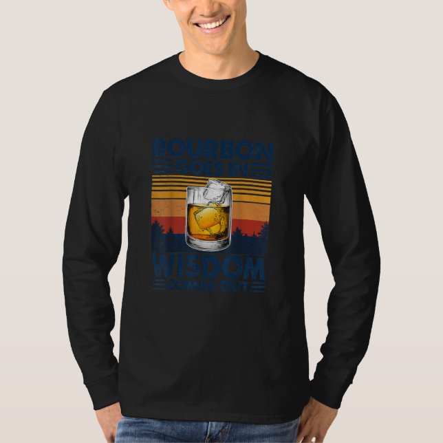T-shirt Le Whiskey Bourbon sort (Devant)