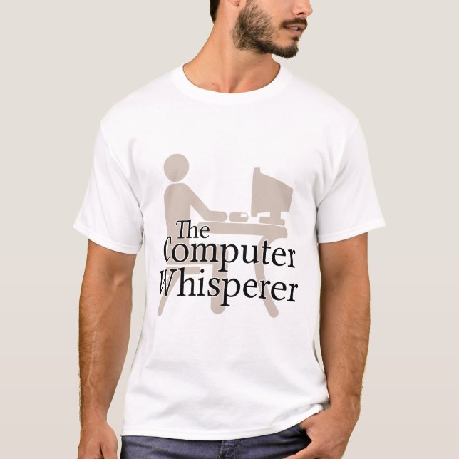 T-shirt Le Whisperer d'ordinateur (Devant)
