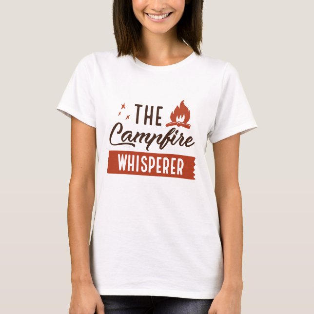 T-shirt Le Whisperer du feu de camp (Devant)
