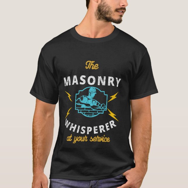 T-shirt Le Whisperer Masonry À Votre Service (Devant)