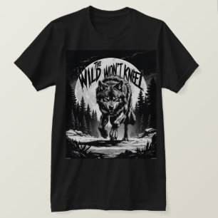 T-shirt Le Wild Won’t Kneel - Loup de Frise sous la lune
