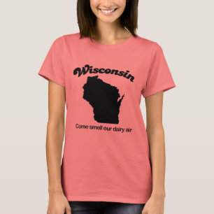 T-shirt Le Wisconsin - odeur venue notre air de laiterie